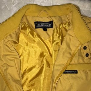 Members Only Mustard Windbreaker